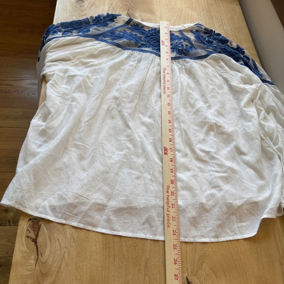 BY ANTHROPOLOGIE LONG SLEEVE TWO TONE LACE BLOUSE BOHO FESTIVAL VICTORIAN M - Picture 10 of 12